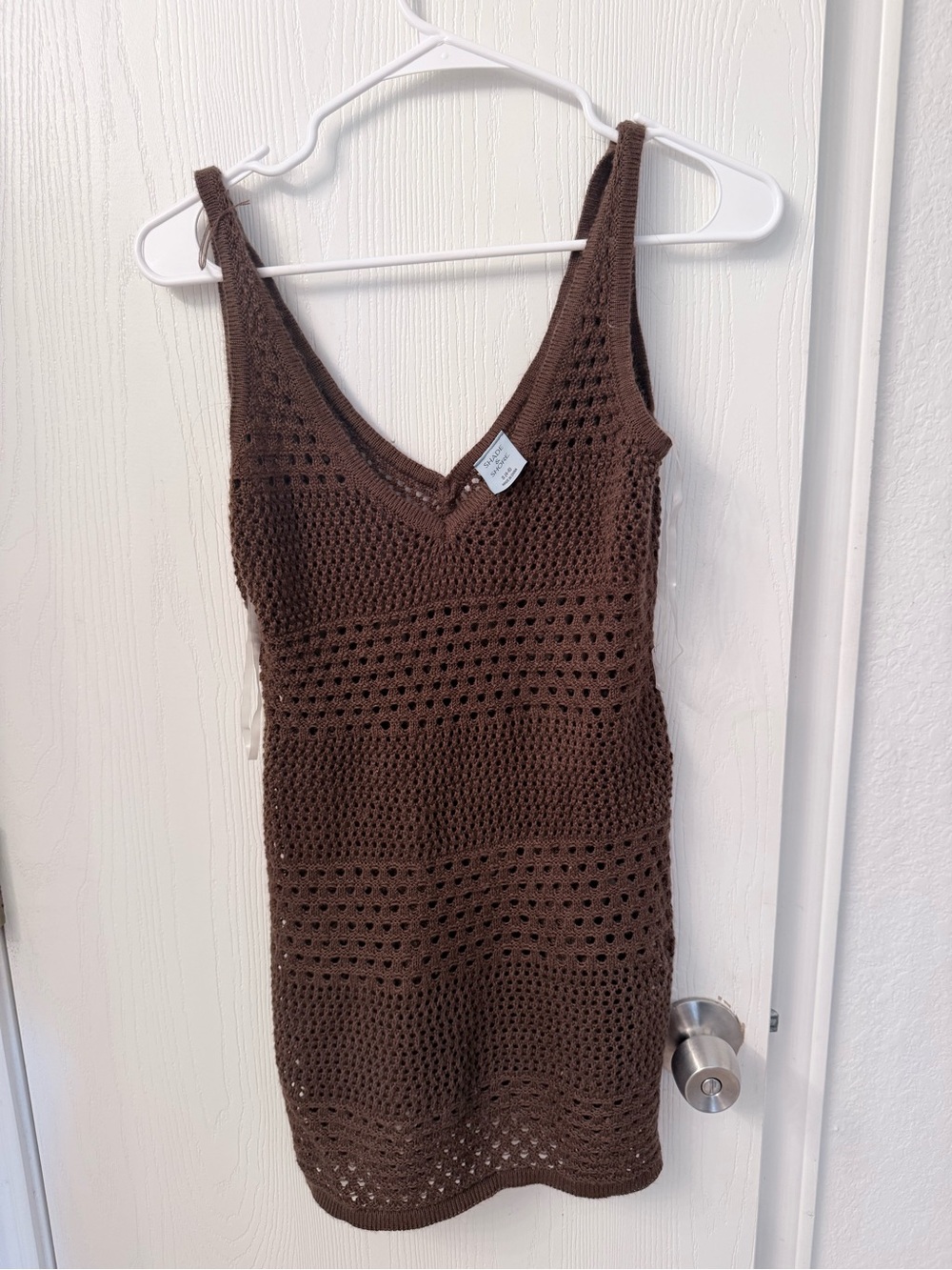 Target Brown Crochet Swim Coverup Dress